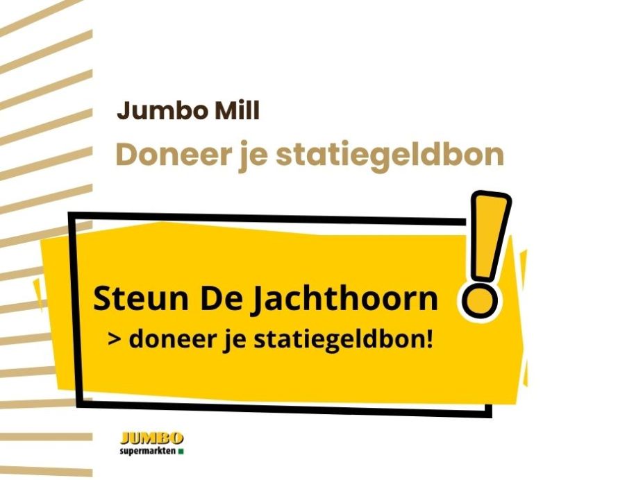 Doneer je statiegeldbon aan De Jachthoorn