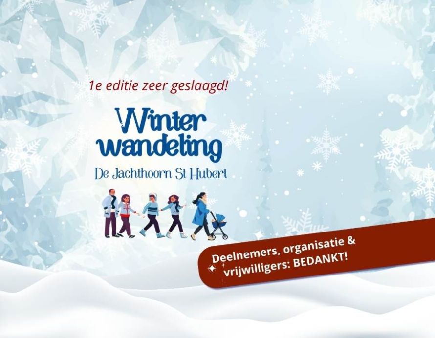 1e editie Winterwandeling zeer geslaagd!