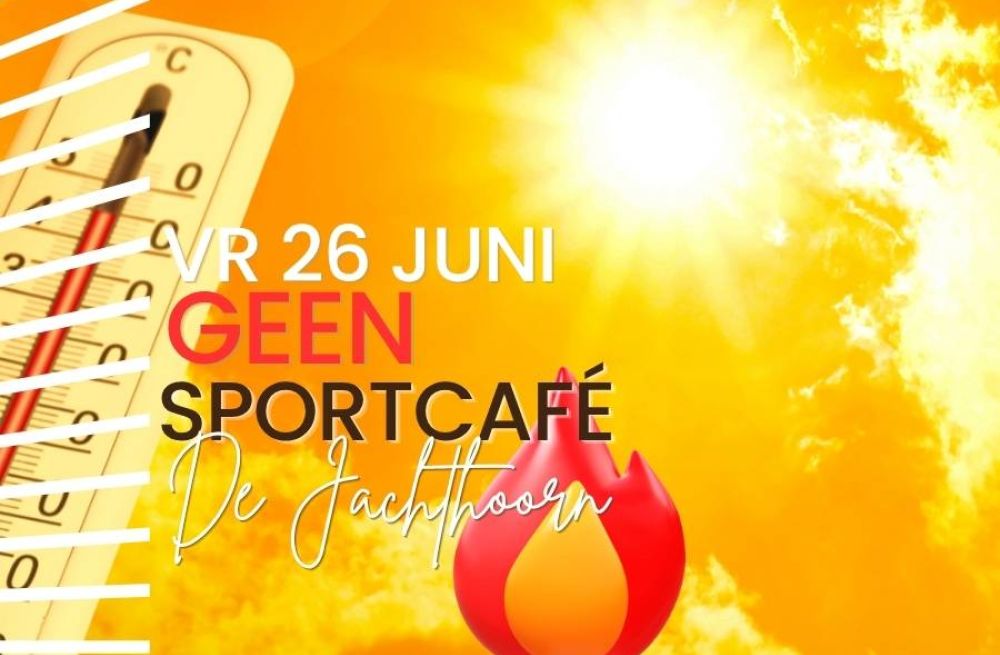 GEEN Sportcafé op 26 juni
