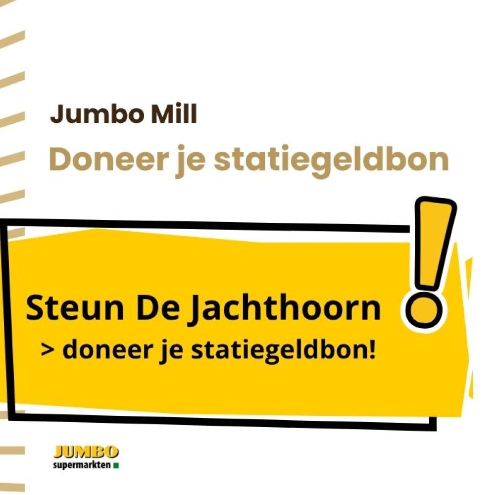 Doneer je statiegeldbon aan De Jachthoorn